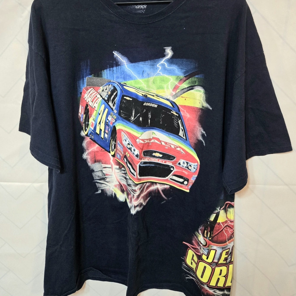 Vintage 2000s Jeff Gordon NASCAR Racing Tee XXL | All Over Print Y2K Graphic Tee
